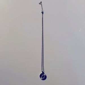 M initial necklace